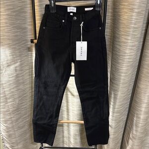 Frame LE Original High-Rise Black Denim Jeans